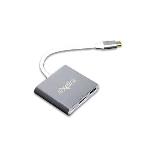 Exelink Adaptador Tipo C a HDMI 4K, USB3.0, Tipo C